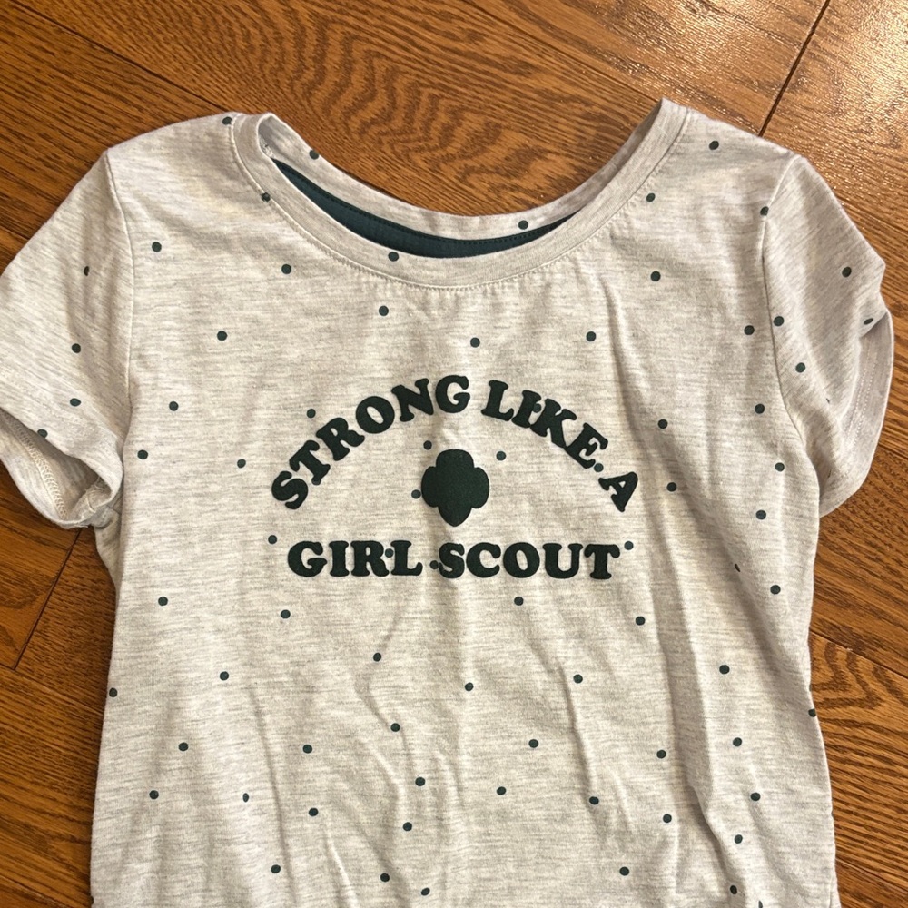 Like New Girl Scouts Polka Dot Kids Shirt - Picture 2 of 4